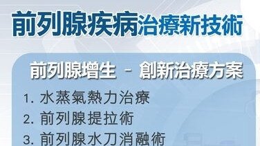 前列腺疾病創新治療技術