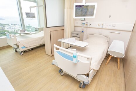 Image of CUHK Medical Centre Inpatient Ward 4-bed RoomEnvironment 中大醫院 病房四人房相片
