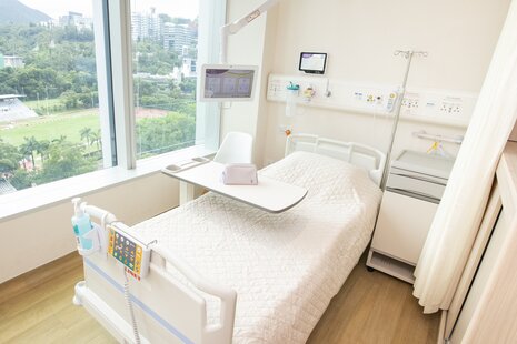 Image of CUHK Medical Centre Inpatient Ward Semi-Private Room (2-bed)Environment 中大醫院 病房半私家房 (二人房)相片
