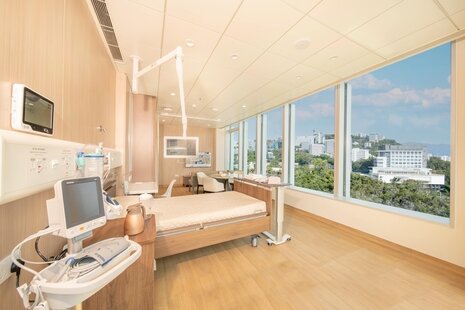 Image of CUHK Medical Centre Inpatient Ward Deluxe Room Environment 中大醫院 病房貴賓套房相片

