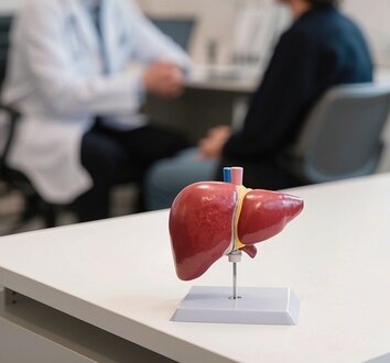 Image of an expectant mother with ultrasound of her baby